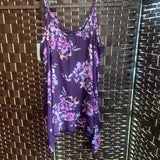 Torrid,Purple,1,Floral Tank Top