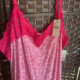LANE BRYANT, 18/20,Floral Pink/White Tank