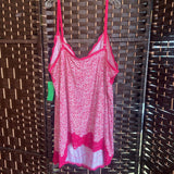 LANE BRYANT, 18/20,Floral Pink/White Tank