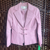 Doncaste,Pink,4,Leather Blazer