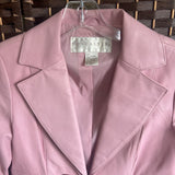 Doncaste,Pink,4,Leather Blazer