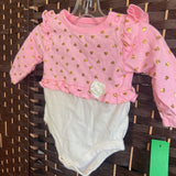 Garanimals,Pink+,3-6 mos,Ruffle Onesie
