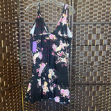 Floral,Blk pn,14,one pc Bathing