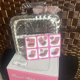 Clear, Travel Makeup Bag