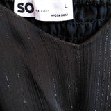 SO,Black,Large,Sheer Top