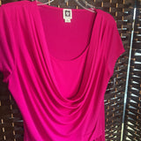 Anne Klein,Pink,Large,Jersey Top