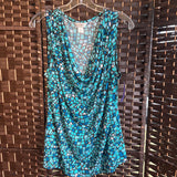 cj banks,Blue+,X,Sleeveless Top