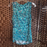 cj banks,Blue+,X,Sleeveless Top