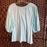 Old Navy,Lt Blue,XL,Peasant Blouse