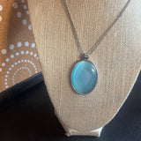 Cat Eye,Blu Slvr , Oval