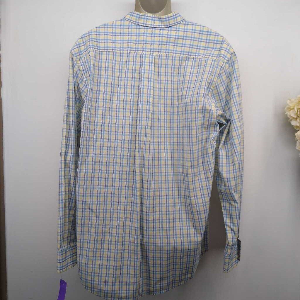 Izod,Blu Ylw,XL,Button Down