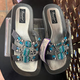 Grandco,Gray+,6,Beaded Slides