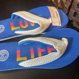 SO,Blue+,Small,Thong Sandals
