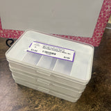 White,3pc,Set of Stackable Containers
