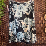 Talbots,Blue Flower,6,Skirt