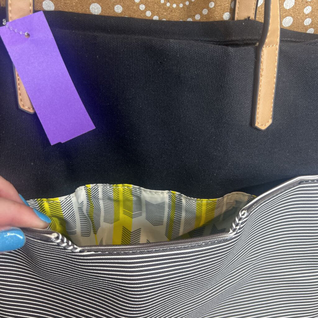 Miztyque,Black Striped, Tote