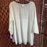 Green/Embroidered,L,Summer Top