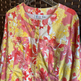 Denim & Co,Yellow+,2X,Floral Jacket