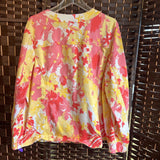 Denim & Co,Yellow+,2X,Floral Jacket