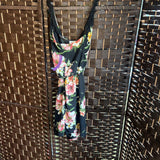 Lush,Blk ,S,Flrl Romper