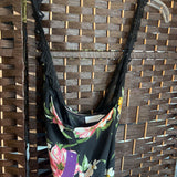 Lush,Blk ,S,Flrl Romper