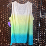 Chico,Ylw Wht Blu Grn,1,Ombre Tank