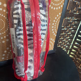 Clear Red Piping,7-8,Pedicure Kit