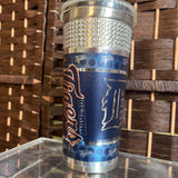 Blue/Silver, Tumbler w/Straw