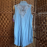 Just Be Free,Blue ,M,Denim