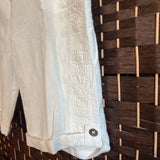 Chico,Wht,1,Linen Shorts