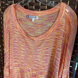 J lopez,Orng Pnk ,XL,V Striped
