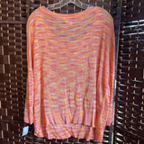 J lopez,Orng Pnk ,XL,V Striped