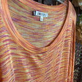 J lopez,Orng Pnk ,XL,V Striped