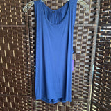 Blue,Large,Crossback Tank