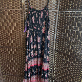 ANGIE,Black+,2X,Floral Sundress