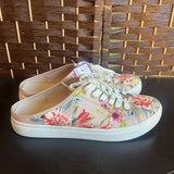 Liz Claiborne,Pink+,7,Floral Mules