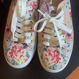 Liz Claiborne,Pink+,7,Floral Mules