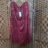 Premise Studio,Purple,1X,Sequin Top