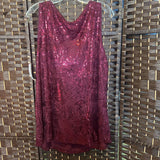 Premise Studio,Purple,1X,Sequin Top