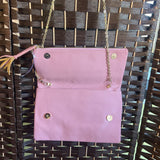 Pink, Faux Leather Crossbody
