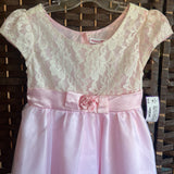 Forever Magic,Pink/Cr,5,Lace Dress