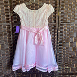 Forever Magic,Pink/Cr,5,Lace Dress