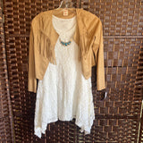 Arizona Jean Co,Cr/Br,8,Lace Dress/Jacket