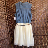 Zunie,Bl/Cr,16,Sleeveless Dress