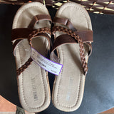 LOWER EAST SIDE,Brown,8.5,Thong Cork Wedge
