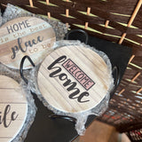 Tan+,7 Pc,Coaster Set