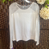 Fresh Clean Threads,White,2X,Mesh Top