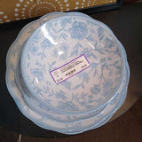Rustico,White/Blue Flrl,6 piece Set,Dinner/Salad/Bowls