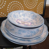 Rustico,White/Blue Flrl,6 piece Set,Dinner/Salad/Bowls
