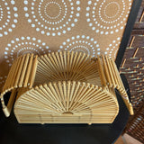 Brown, Bamboo Handbag